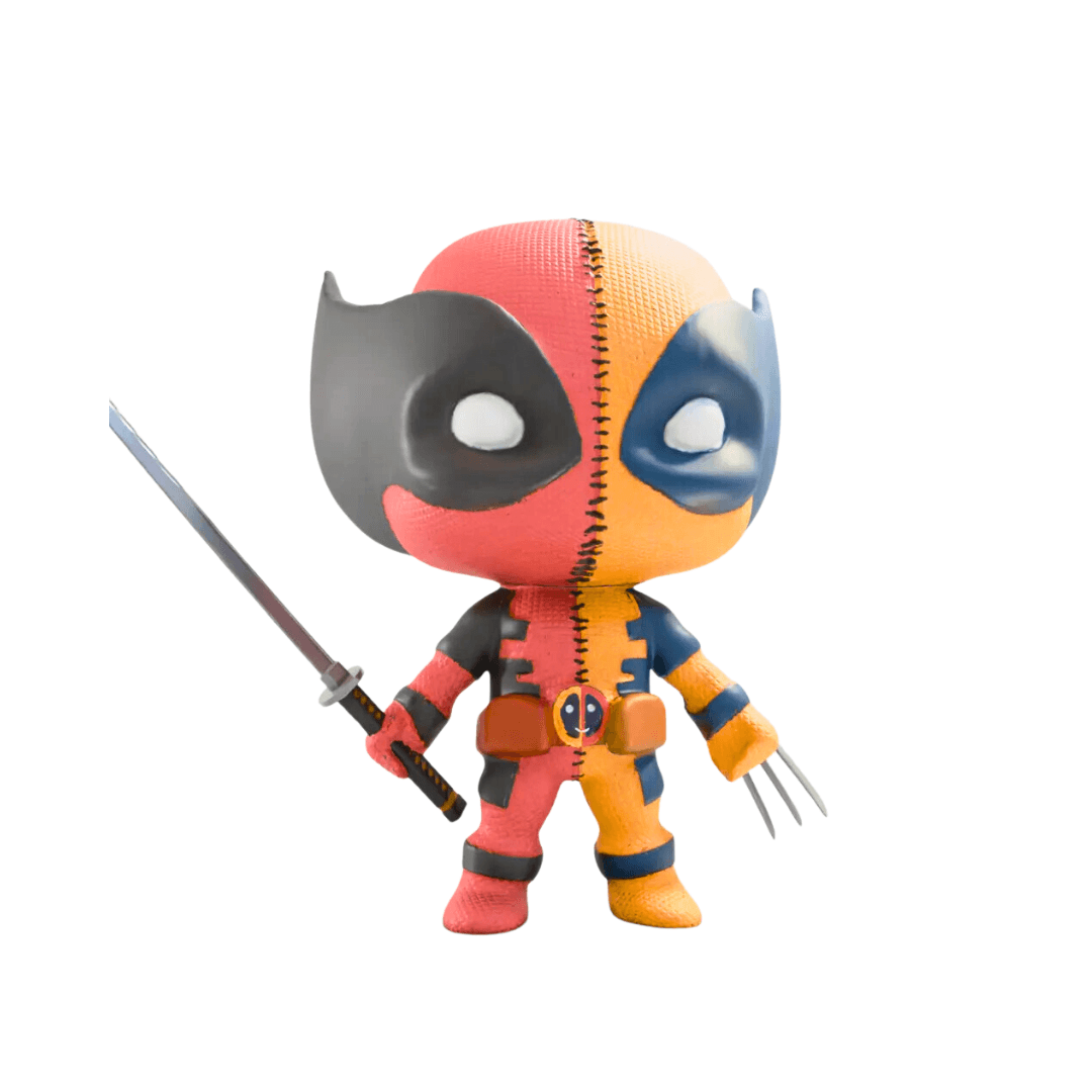 Deadpool & Wolverine Merged Figure – Marvel Hybrid 3D Printed Statue
