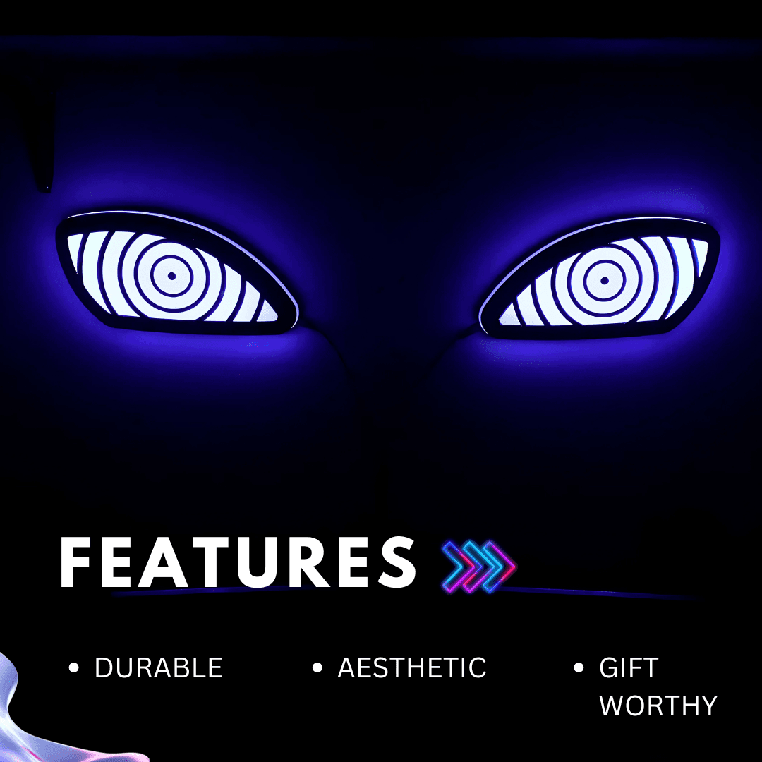 Rinnegan LED Light Box – Naruto Anime Glow Sign