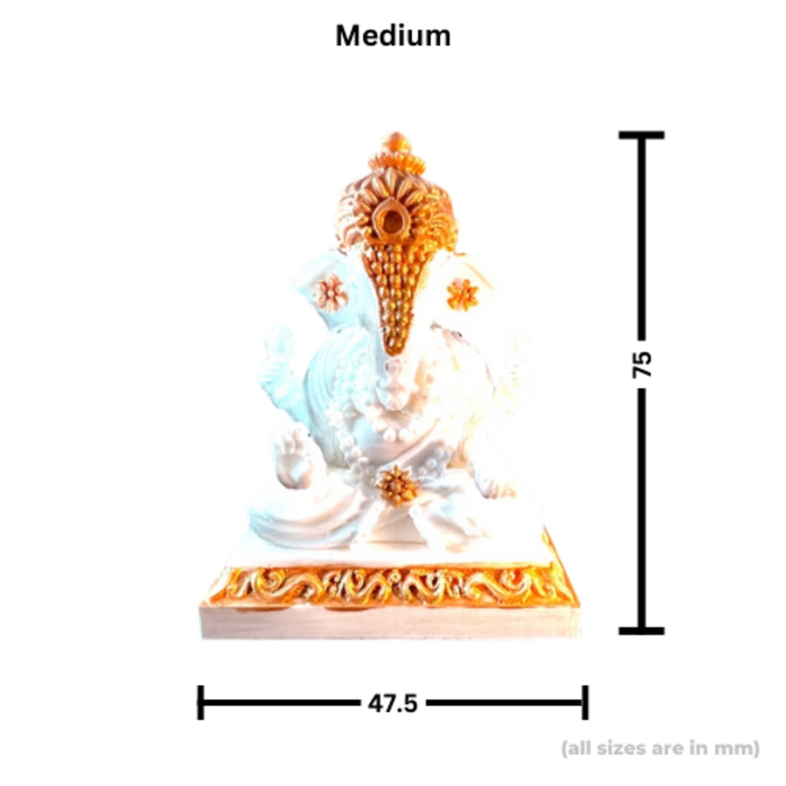 Ivory Ganesha Idol – Lord Ganesha Murti