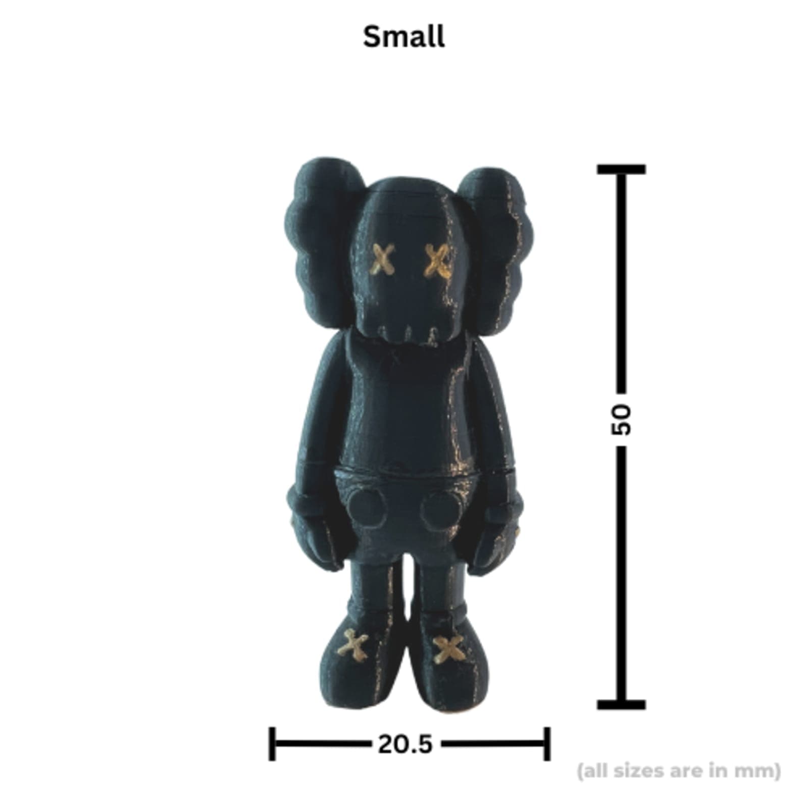 KAWS Style Figure – 3D Printed Designer Art Toy
