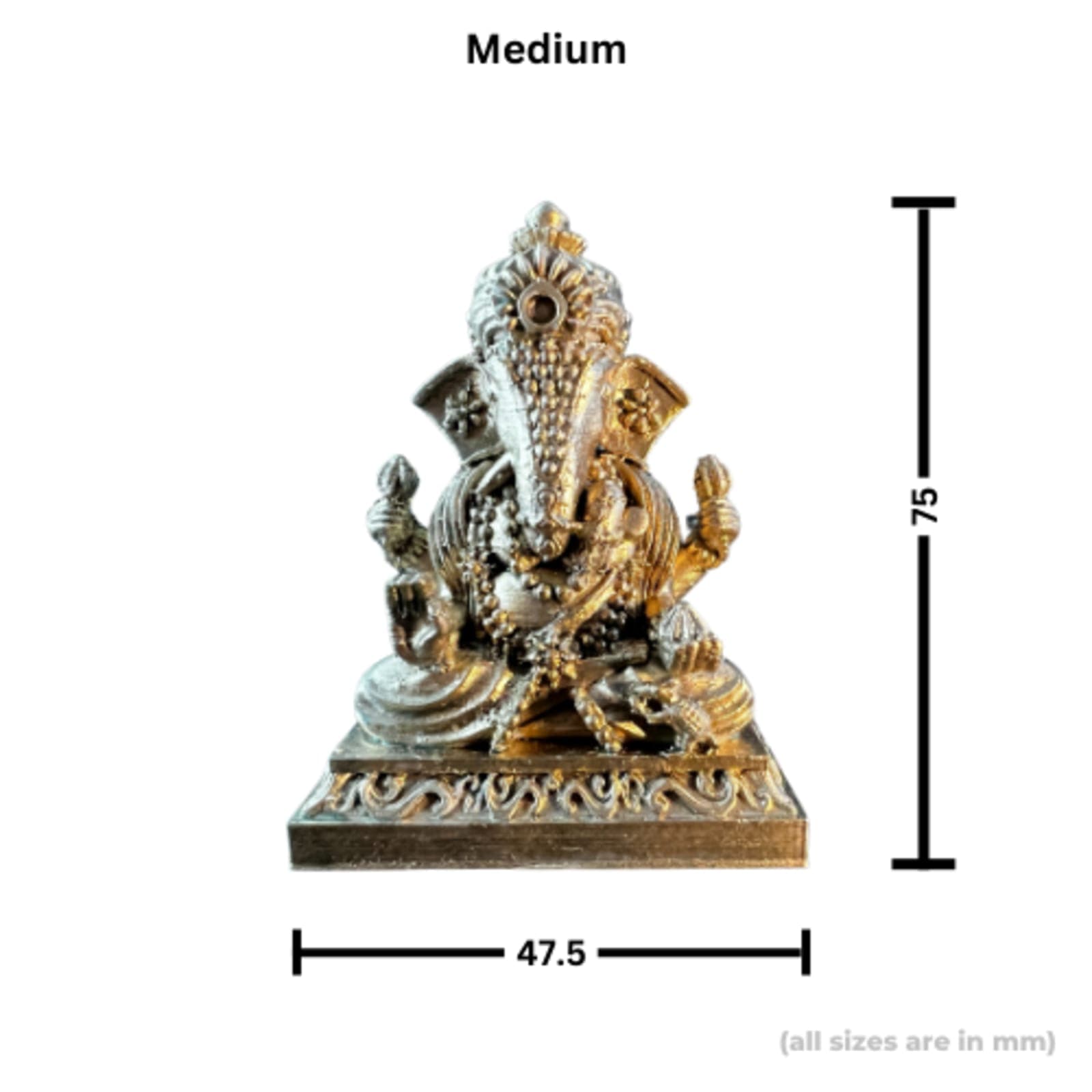 Bronze Ganesha Idol – Lord Ganesha Murti for Prosperity