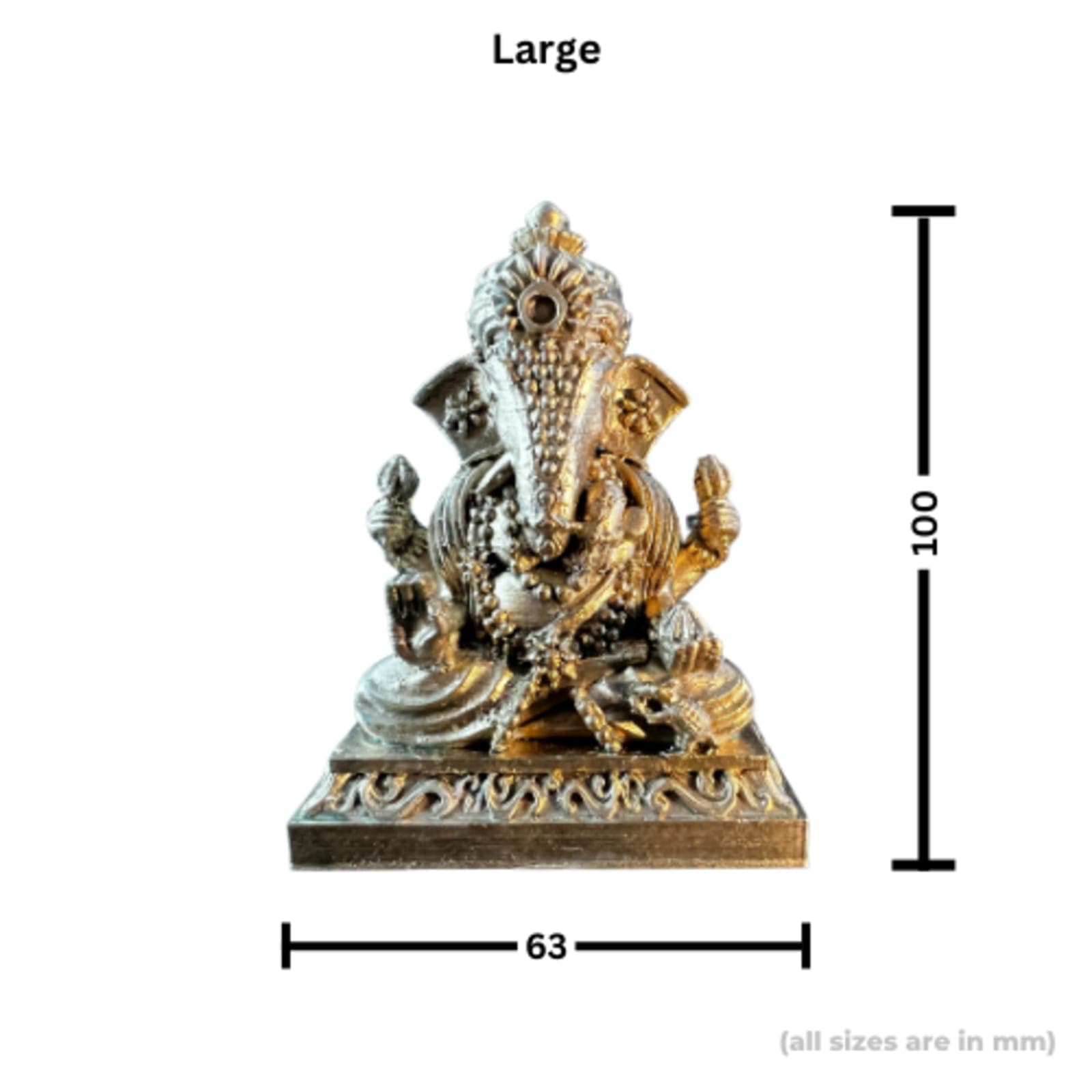 Bronze Ganesha Idol – Lord Ganesha Murti for Prosperity