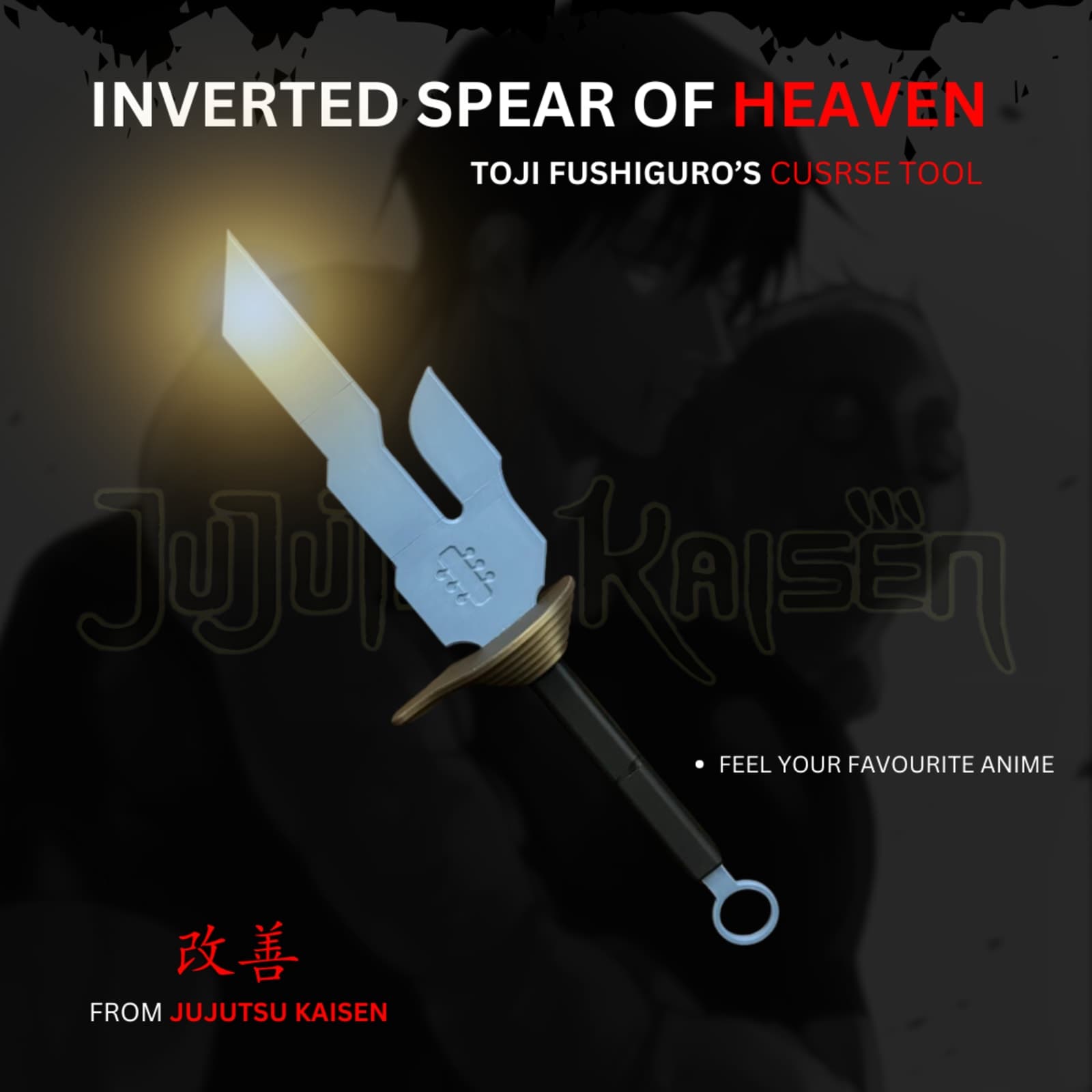Toji Spear – Jujutsu Kaisen 3D Printed Full-Scale Replica