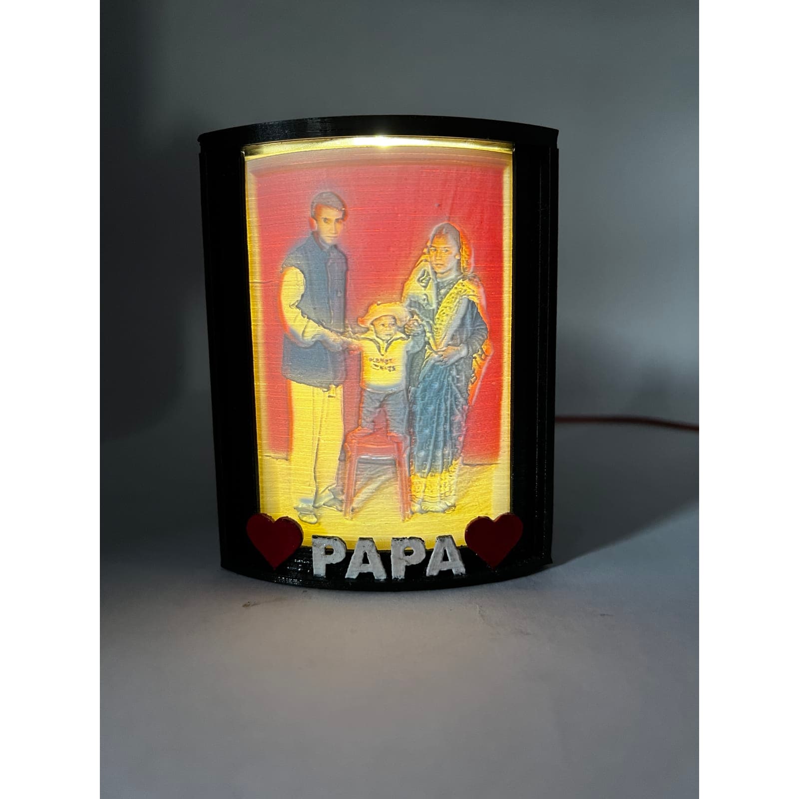 Coloured Lithophane Frame – 3D Printed Personalized Photo Display