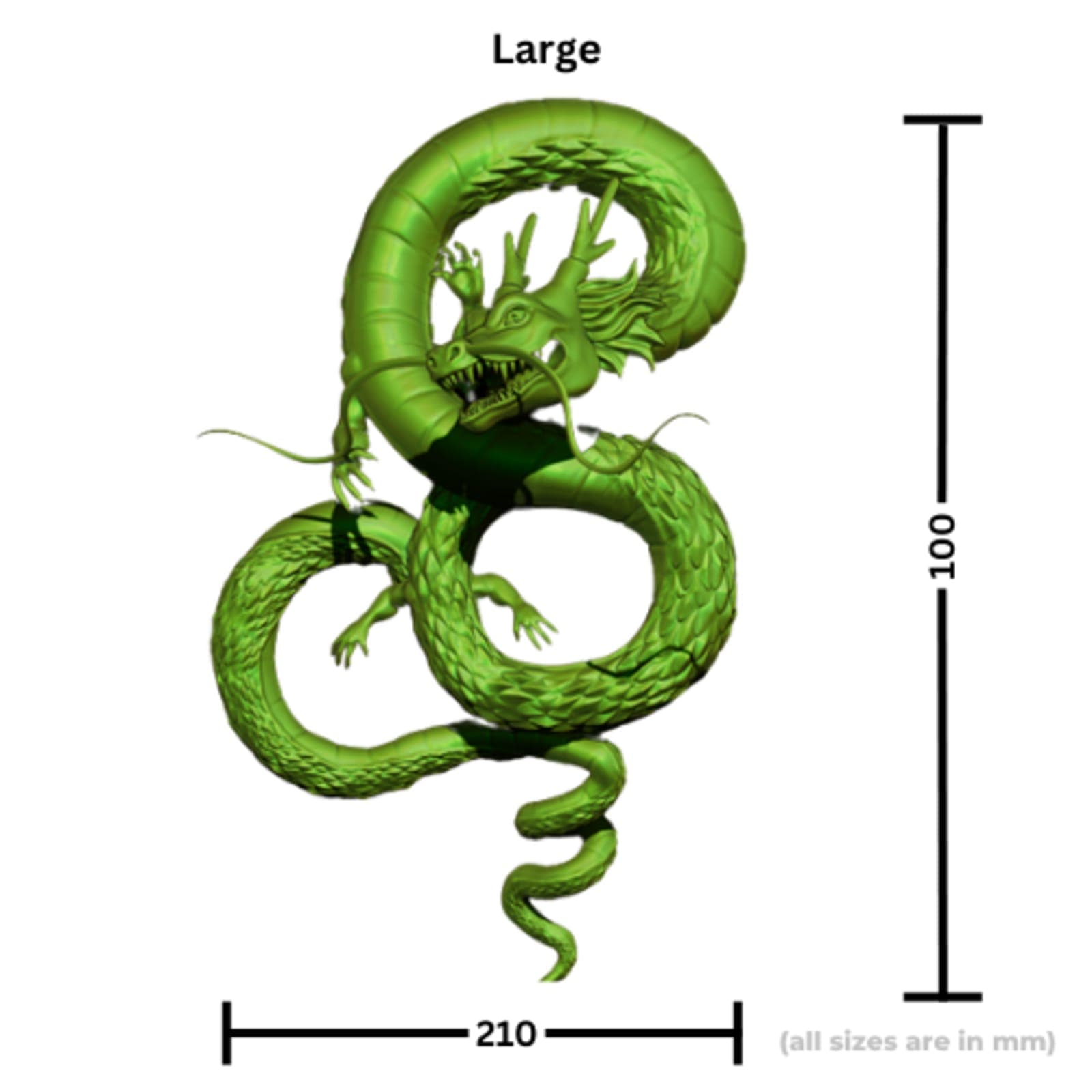 Shenron Dragon Figure – Dragon Ball Z 3D Printed Collectible