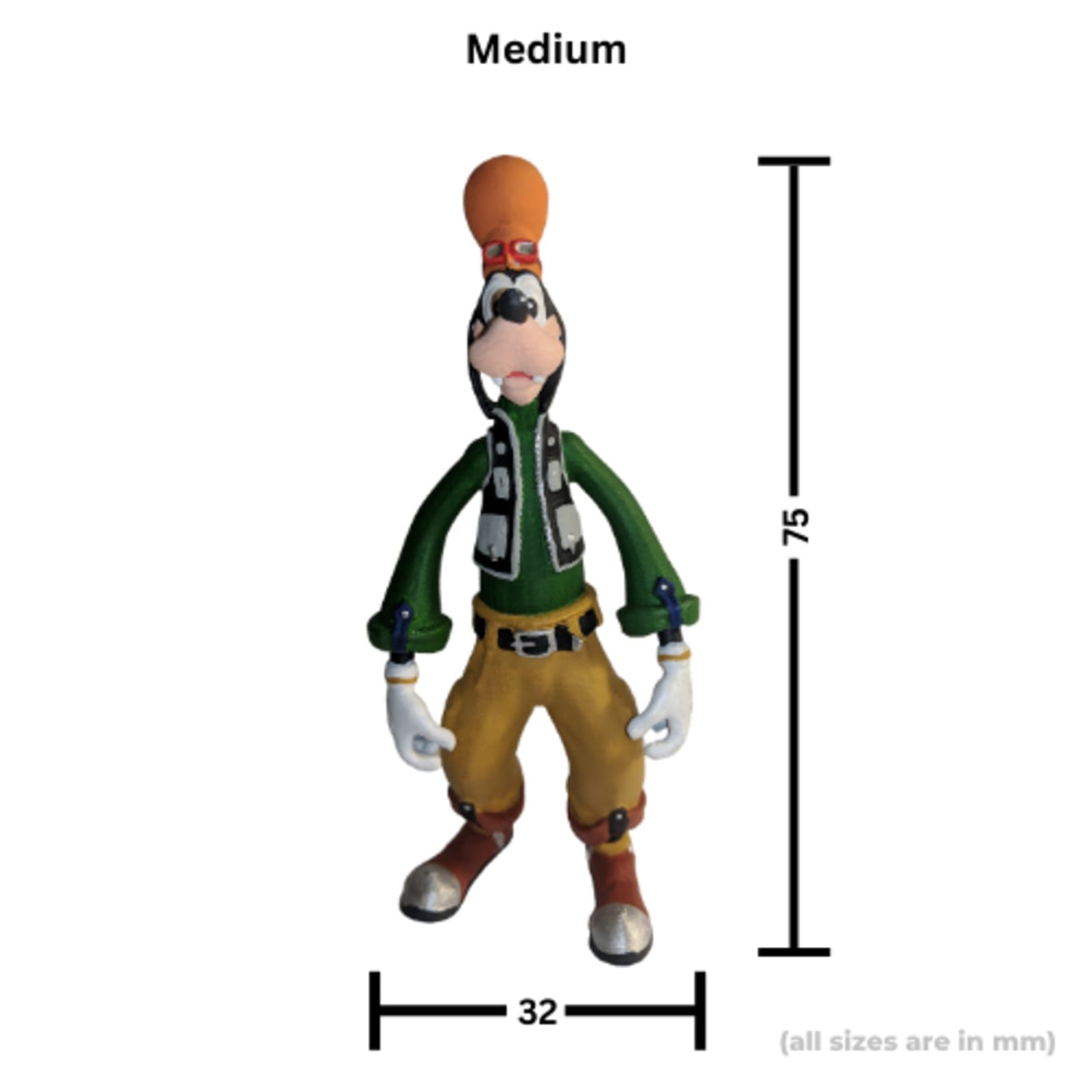 Goofy Figurine – Cartoon 3D Printed Collectible Figure
