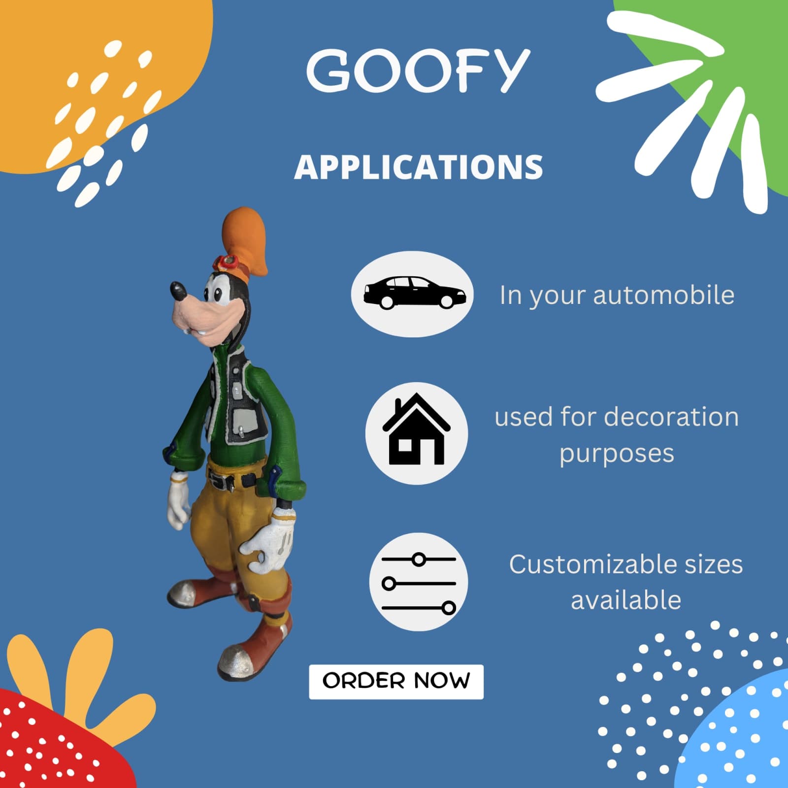 Goofy Figurine – Cartoon 3D Printed Collectible Figure
