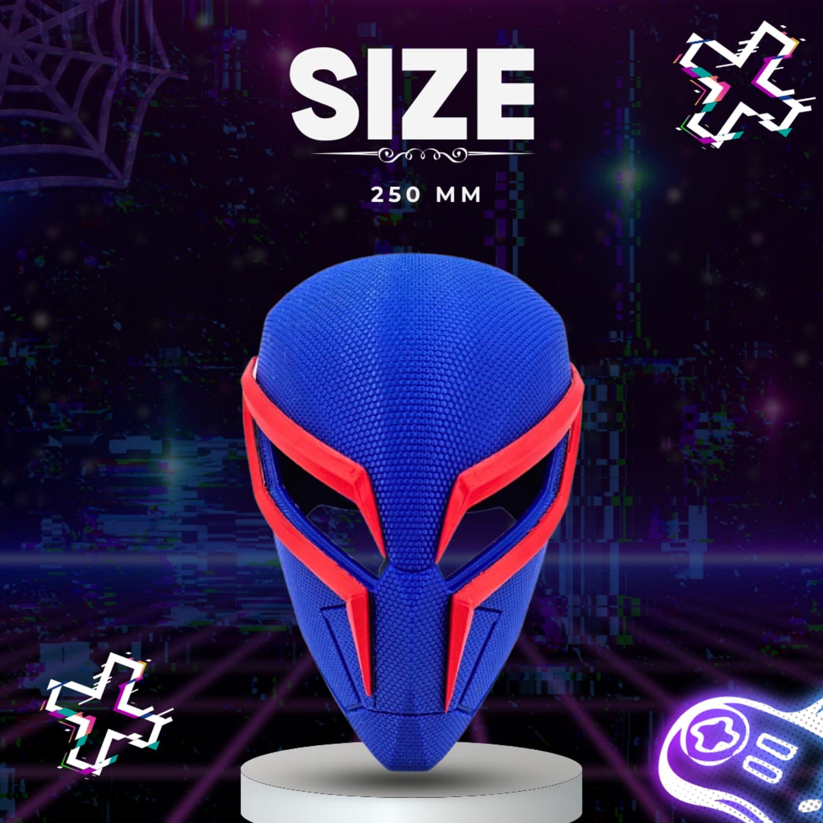 Spider-Man 2099 Mask – 3D Printed Futuristic Cosplay Helmet