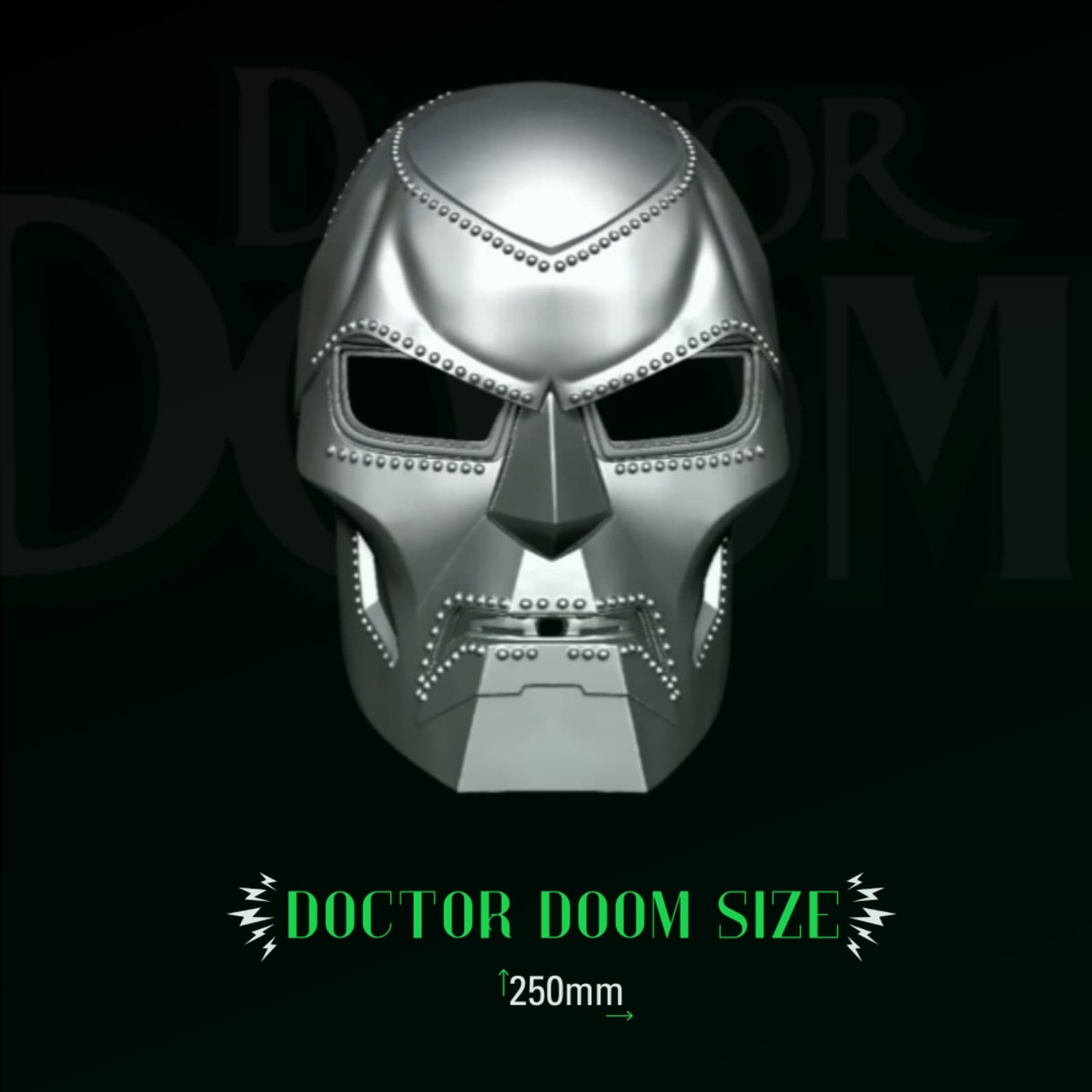 Doctor Doom Mask -- Latverian War Armor Edition