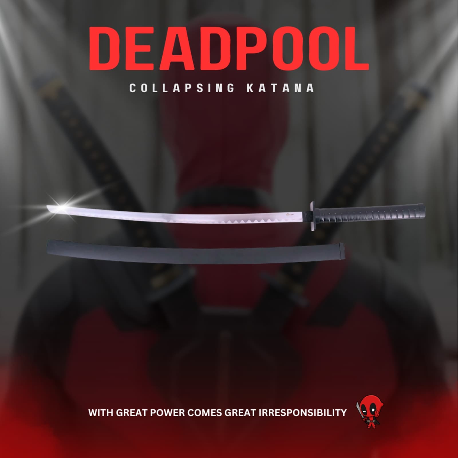 Deadpool Katana Set – Dual 3D Printed Sword Replica