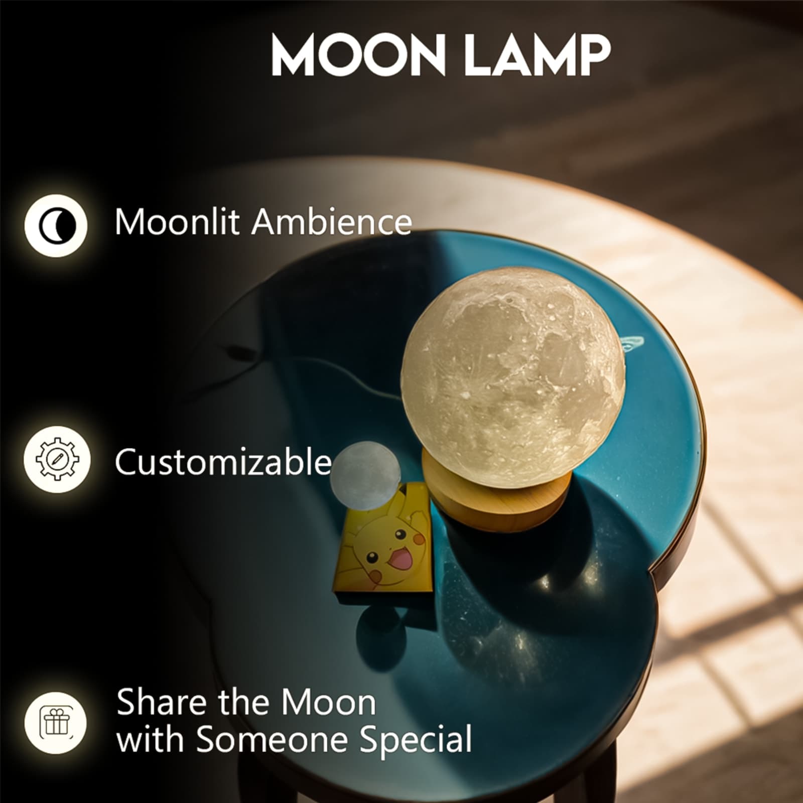 Moon Lamp – 3D Printed Lunar LED Ambient Light