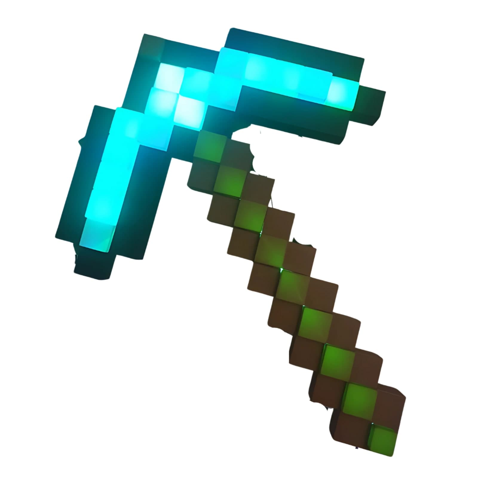 Minecraft Inspired Pickaxe Lamp – 3D Printed Pixel LED Light