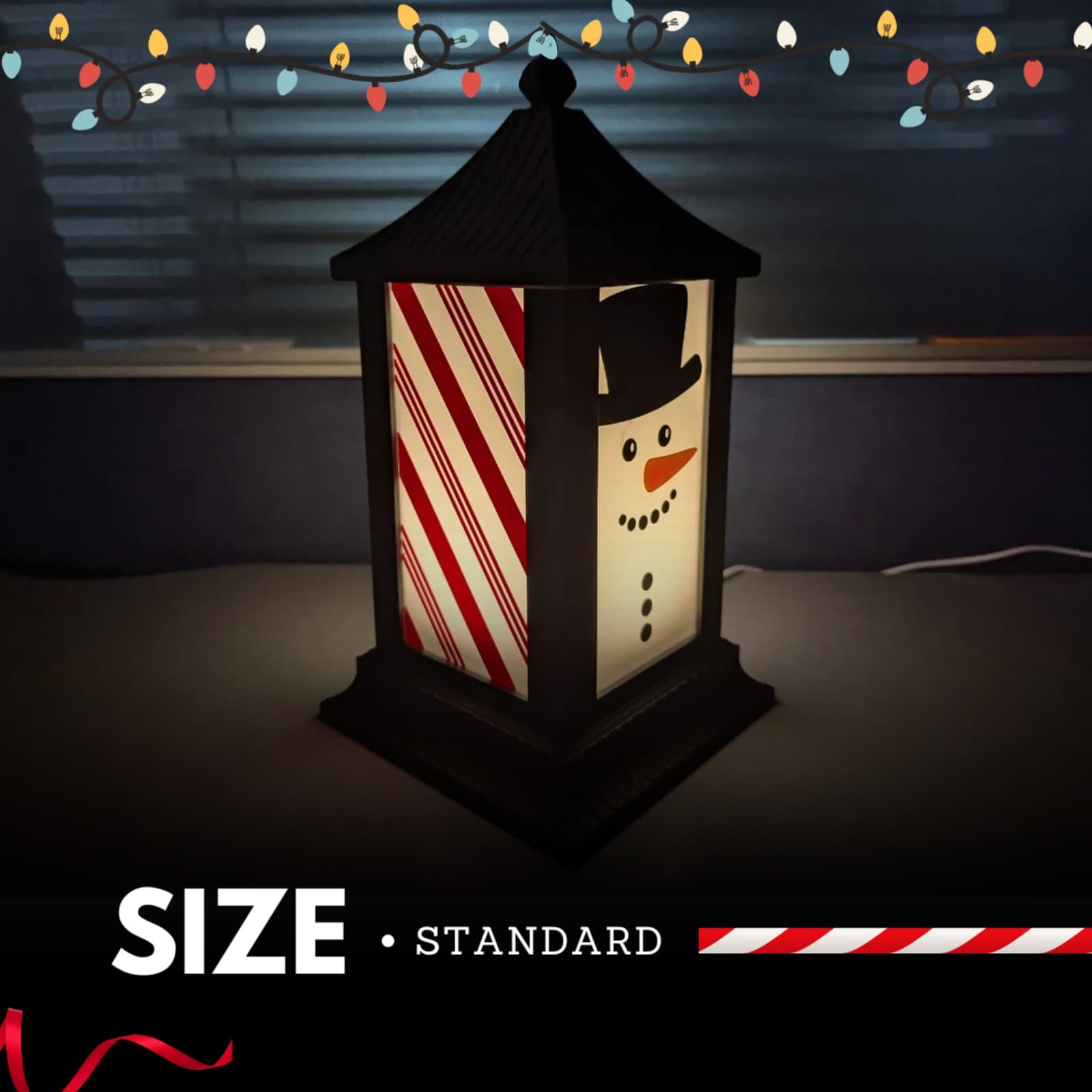 Christmas Lantern – 3D Printed LED Festive Décor Light
